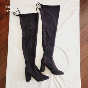 Breckelles Dark Over-the-Knee Boots